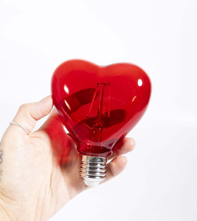 Ampoule Cœur LED Rouge