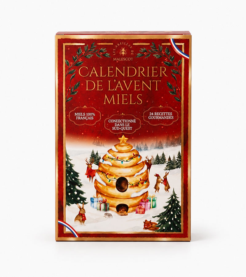 Honig-Adventskalender mit 24 Sorten