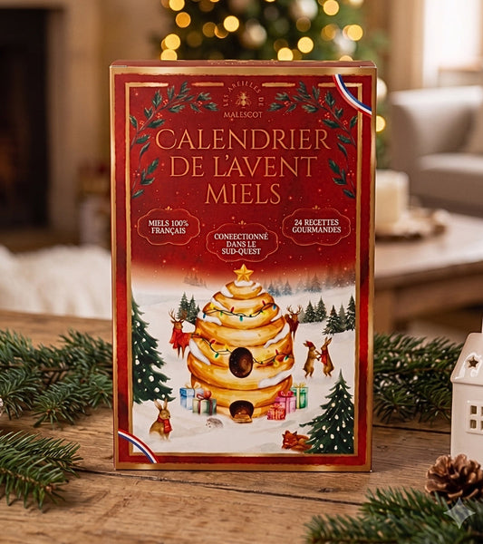 Honig-Adventskalender mit 24 Sorten