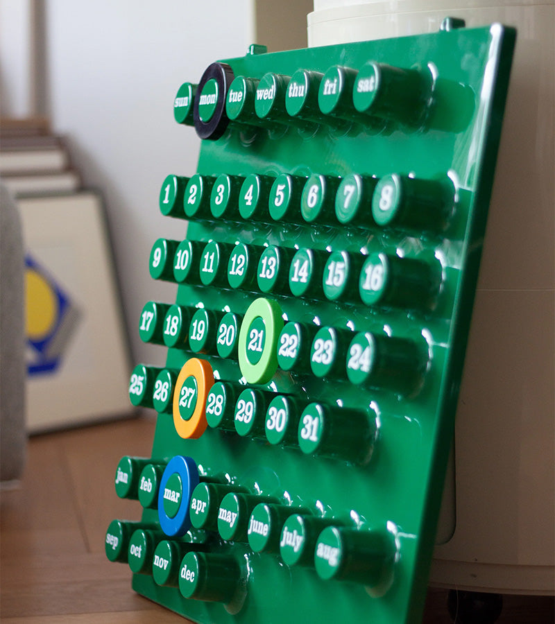 Kalender Ring a Date grün
