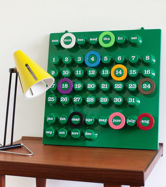 Kalender Ring a Date grün