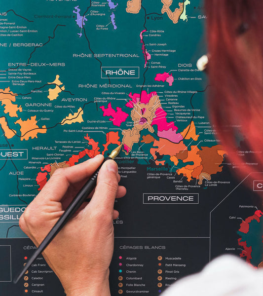 Rubbelkarte frankreich wein