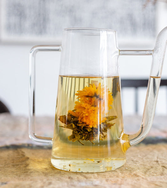 Geschenkset mit 8 Teeblumen zum Aufgießen