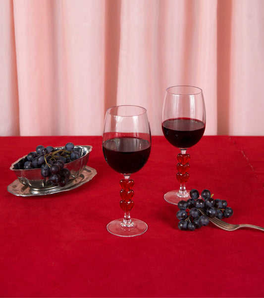 Weingläser set love