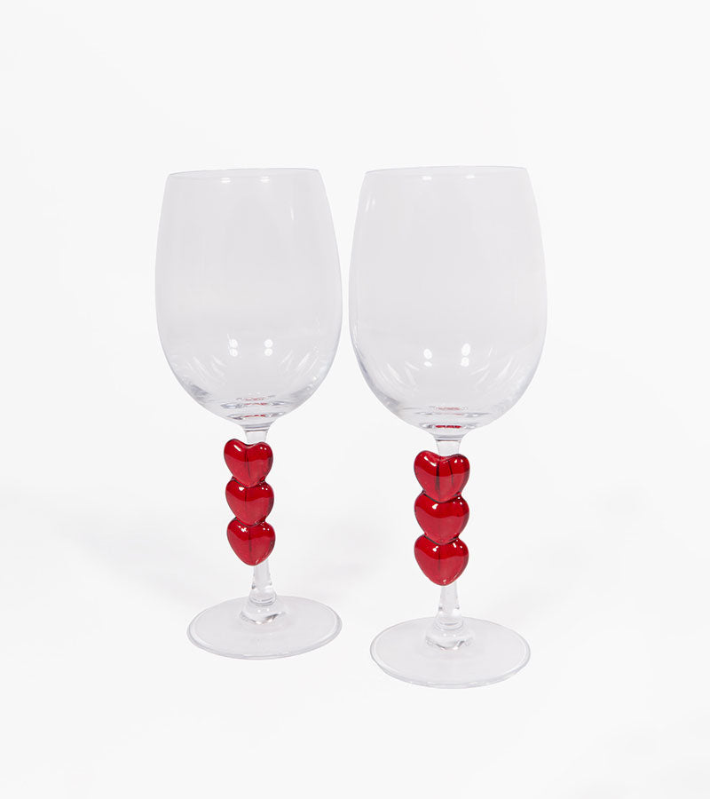 Weingläser set love