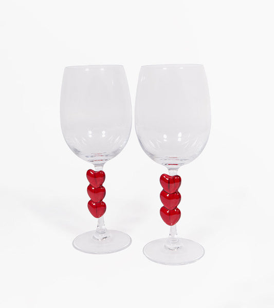 Weingläser set love