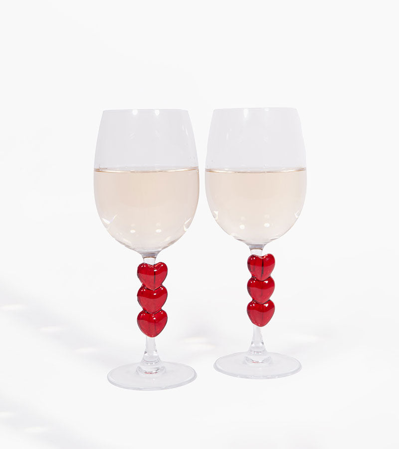 Weingläser set love