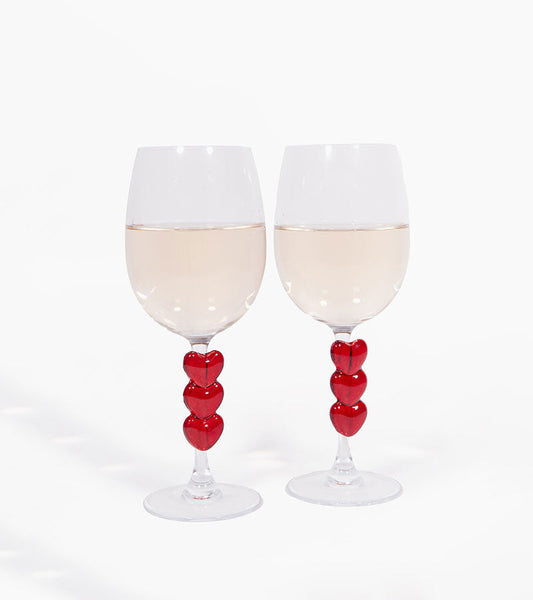 Weingläser set love