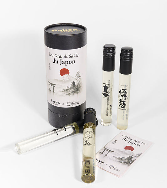 Sake-Verkostungsbox mit 4 japanischen Sorten