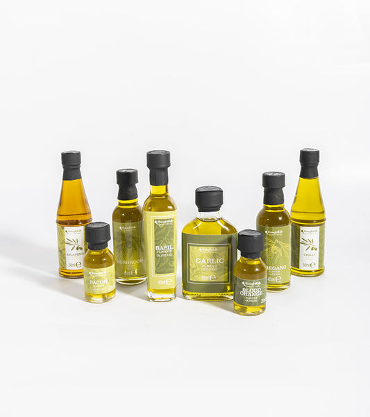 Geschenkset mit aromatisierten Olivenölen