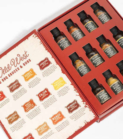Coffret Sauces & Épices BBQ – 12 Saveurs