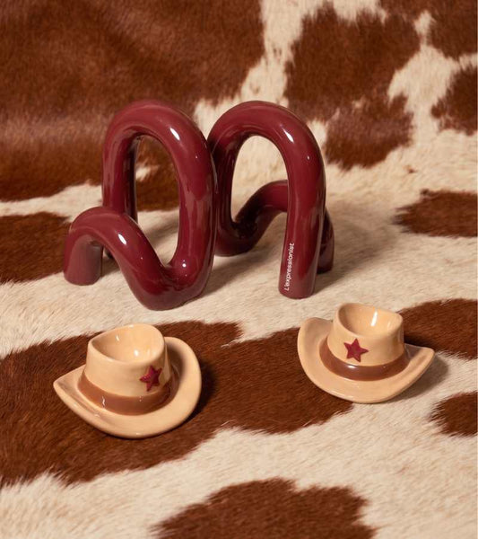 Cowboy-Eierbecher-Set