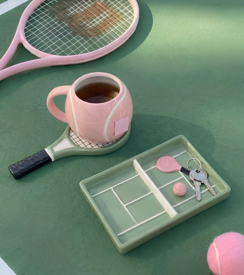 Tasse et soucoupe tennis