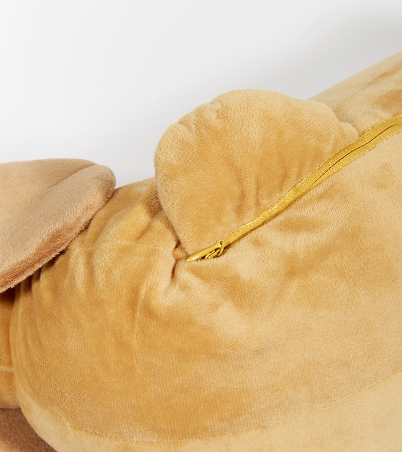 2-in-1-Dackel-Kissen mit Decke