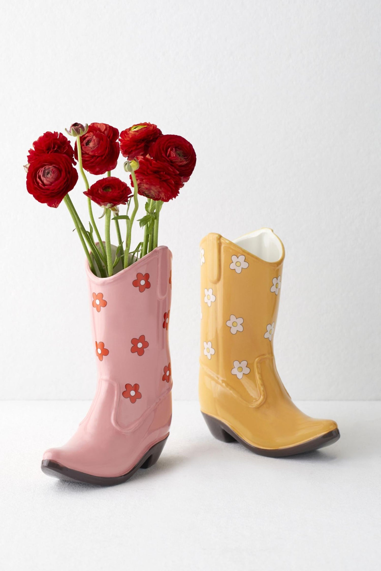 Vase boots cowboy Jaune  DOIY
