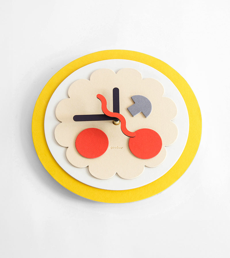 Pizza-Wanduhr zum Zusammenbauen