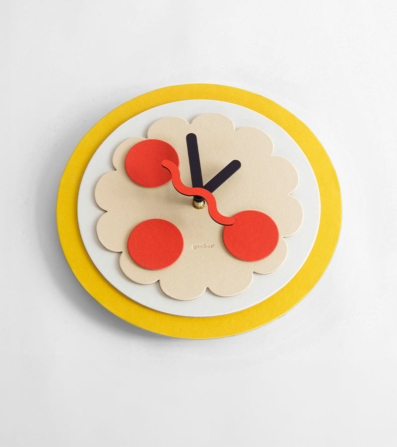 Pizza-Wanduhr zum Zusammenbauen