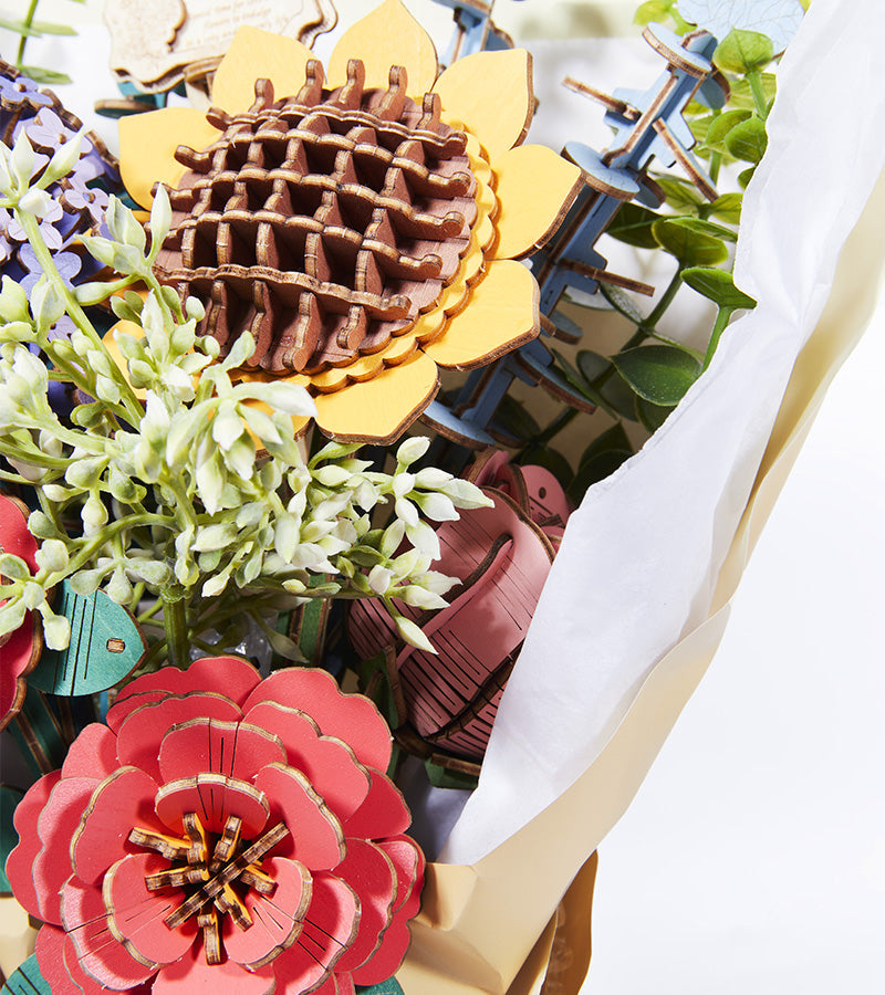 Blumenstrauß holz diy