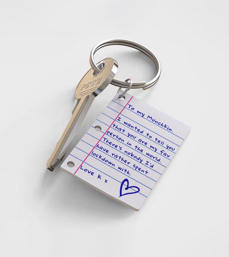 Schlüsselanhänger set personalisiert brief