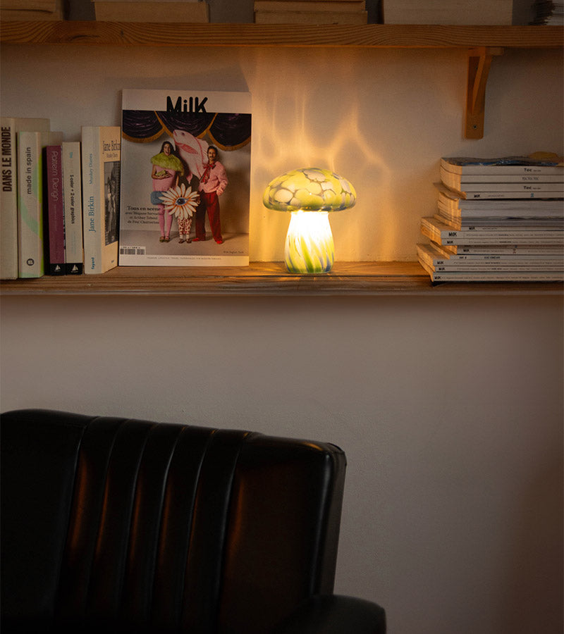 Lampe pilz glas kabellos
