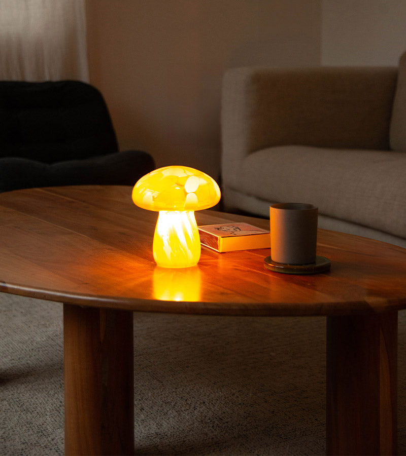 Lampe pilz glas kabellos