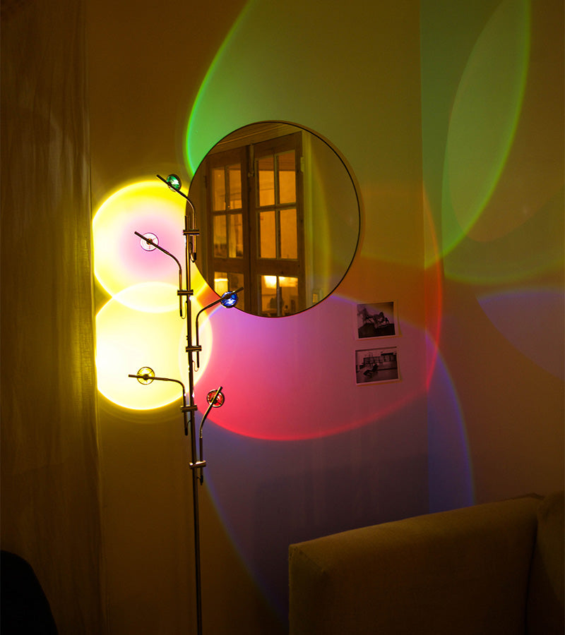 Stehlampe sonnenuntergang 5 spots