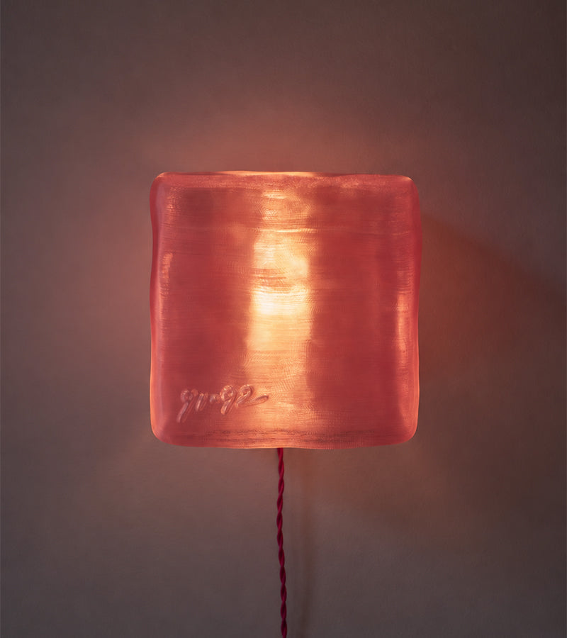 Lampe im Ice-Cube-Design