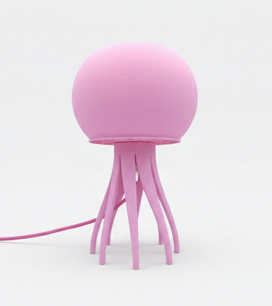 Lampe qualle rosa