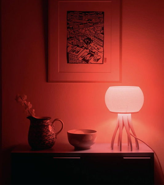 Lampe qualle rosa