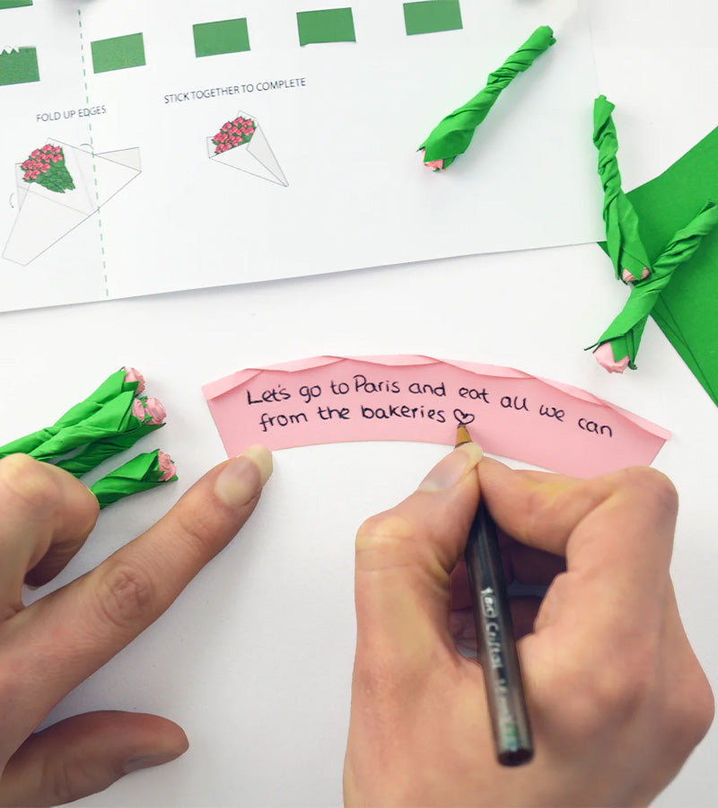 Blumenstrauß papier diy
