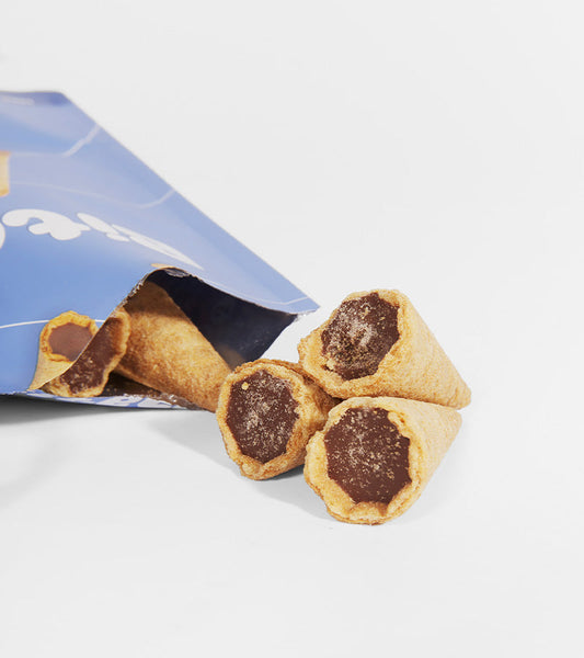 Bitecone - Mini waffelcones mit schokoladenfüllung