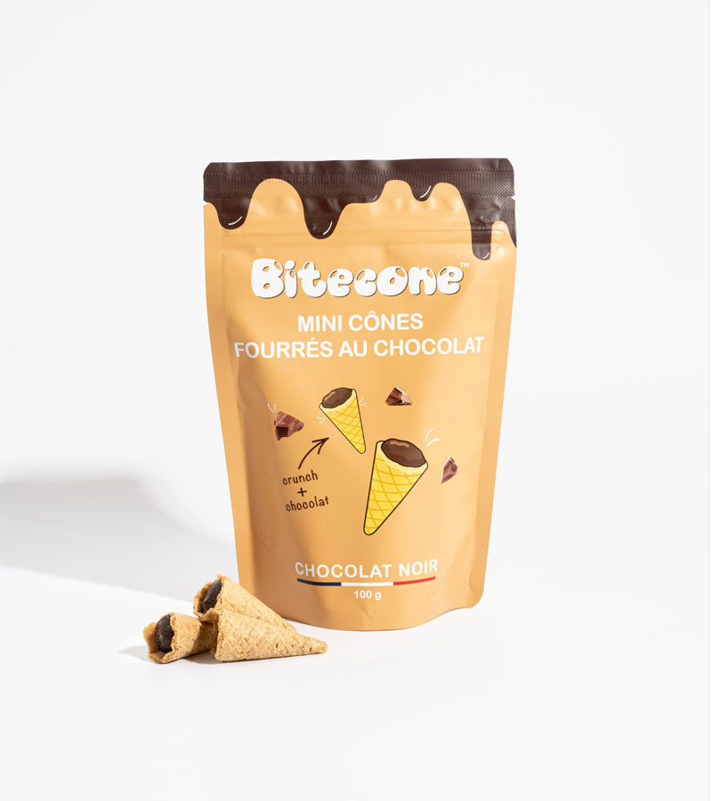 Bitecone - Mini waffelcones mit schokoladenfüllung