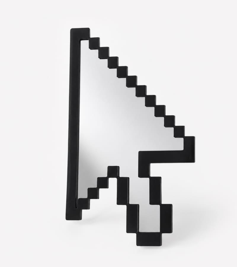 Cursor-Wandspiegel - Pixel-Pfeil