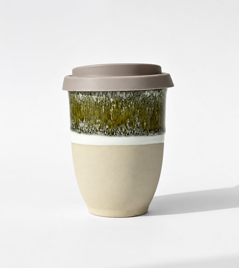 Wiederverwendbarer Keramik-Kaffeebecher