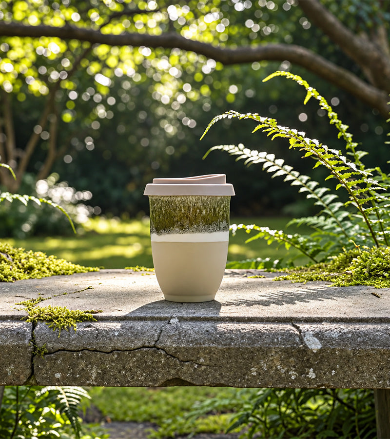 Wiederverwendbarer Keramik-Kaffeebecher