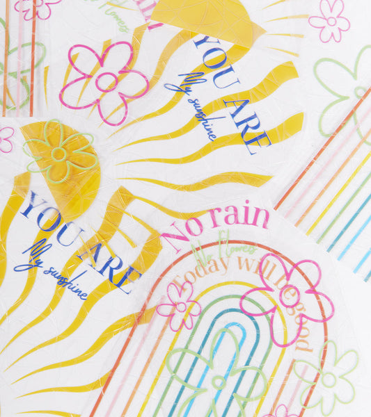 Sticker set regenbogen 3er