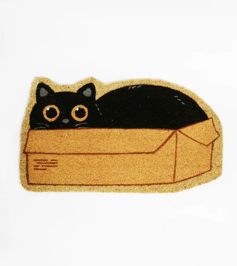 Fußmatte katze versteckt