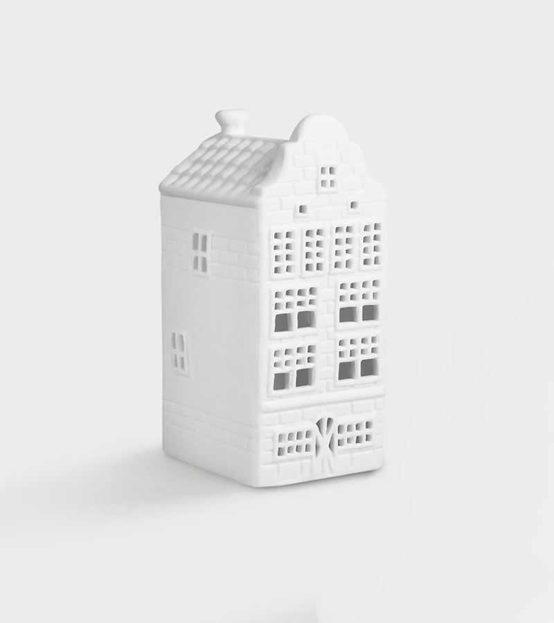 Teelichthalter im niederländischen Grachtenhaus-Design