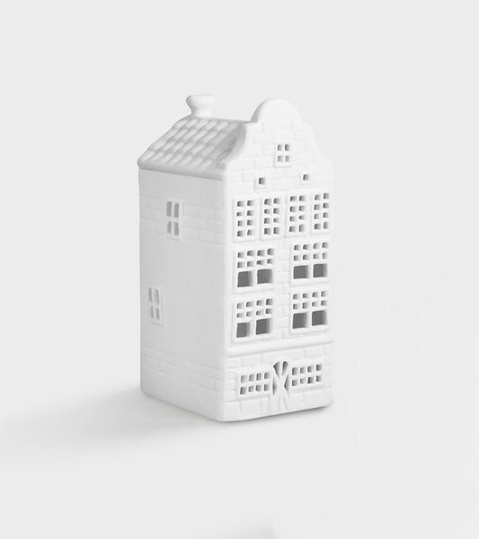Teelichthalter im niederländischen Grachtenhaus-Design