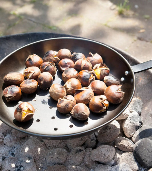 Kastanienpfanne für den Grill