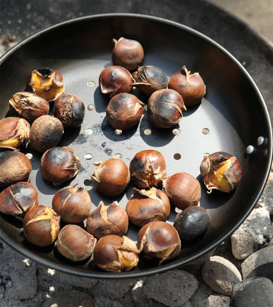 Kastanienpfanne für den Grill