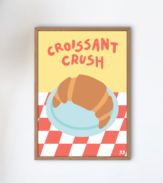 Poster croissant crush