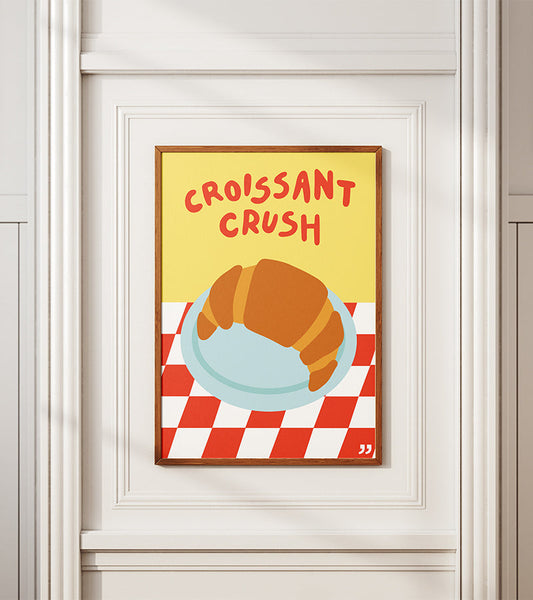 Poster croissant crush