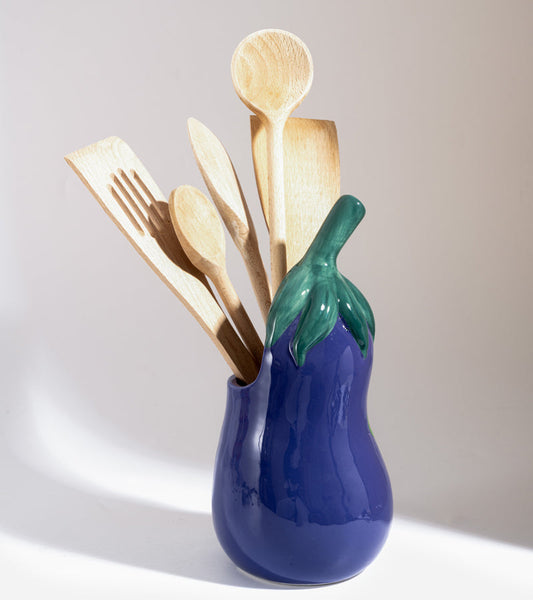 Utensilientopf aubergine
