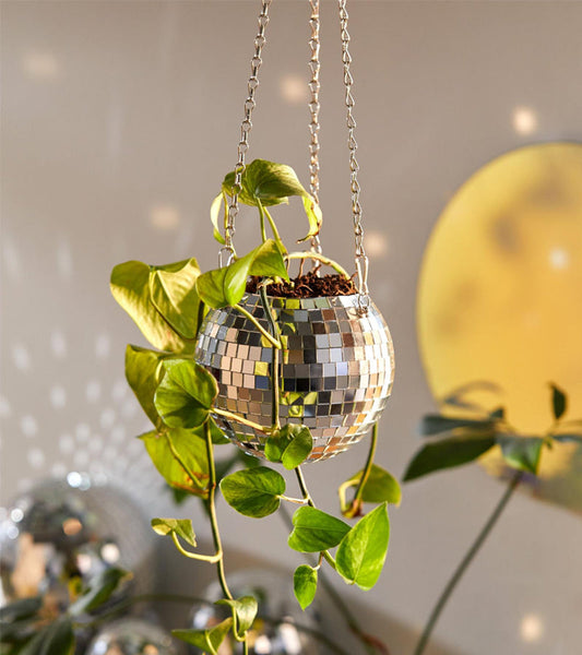 Disco blumentopf spiegelkugel