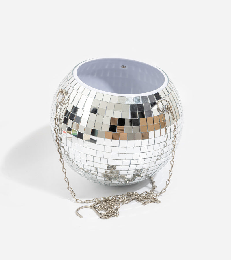 Disco blumentopf spiegelkugel
