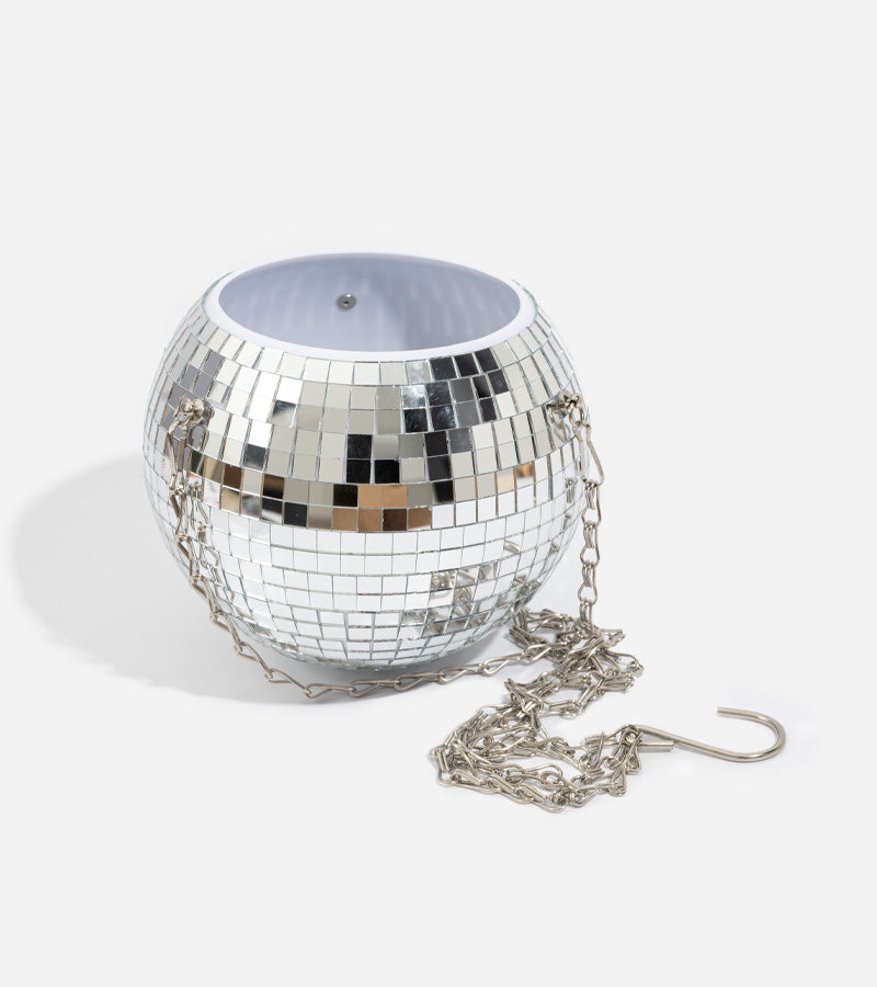Disco blumentopf spiegelkugel