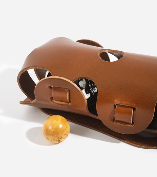 Petanque tasche leder