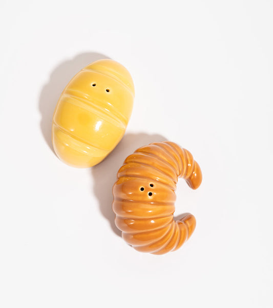 Salz und pfeffer set baguette croissant