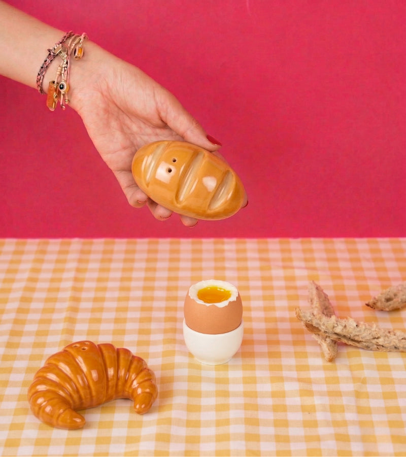 Salz und pfeffer set baguette croissant